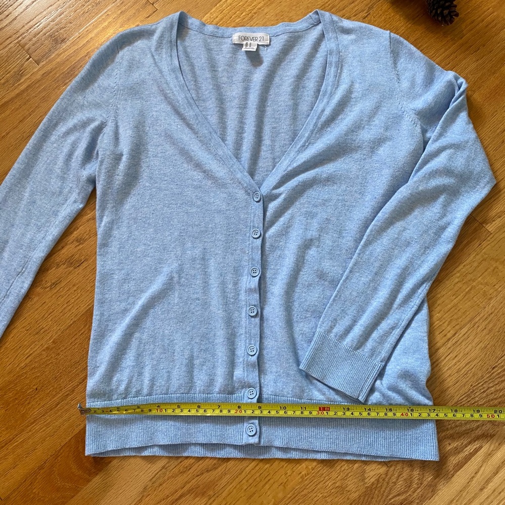 Light Blue Forever 21 Cardigan - Picture 6 of 6